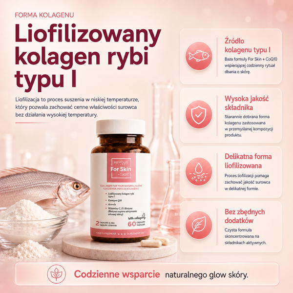 Revous Collagene Per la Pelle - For Skin + CoQ10 - 60 capsule