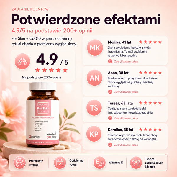 Revous Collagene Per la Pelle - For Skin + CoQ10 - 60 capsule