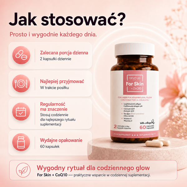 Revous Collagene Per la Pelle - For Skin + CoQ10 - 60 capsule